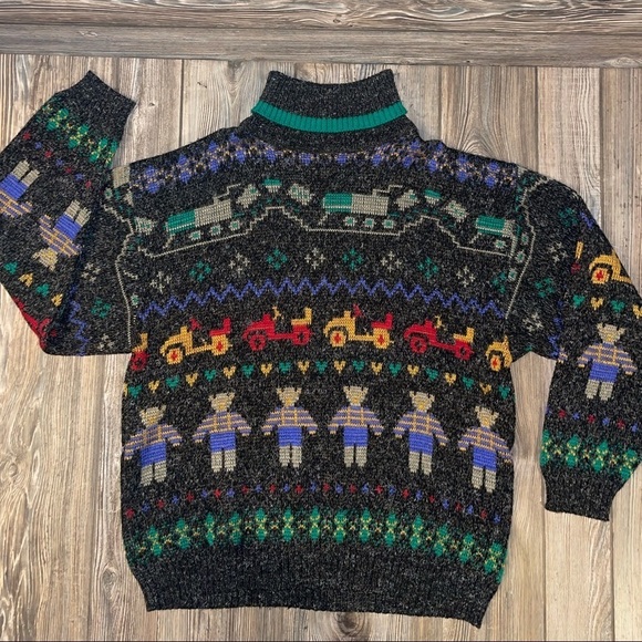 VTG Switcher Wool Knit Fuzzy Sweater - Picture 1 of 14